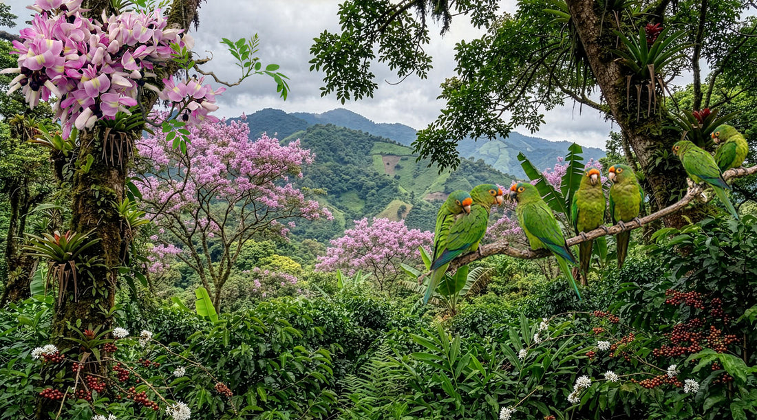 The Hidden Canopy: Parakeet Parrots & Coffee Plants