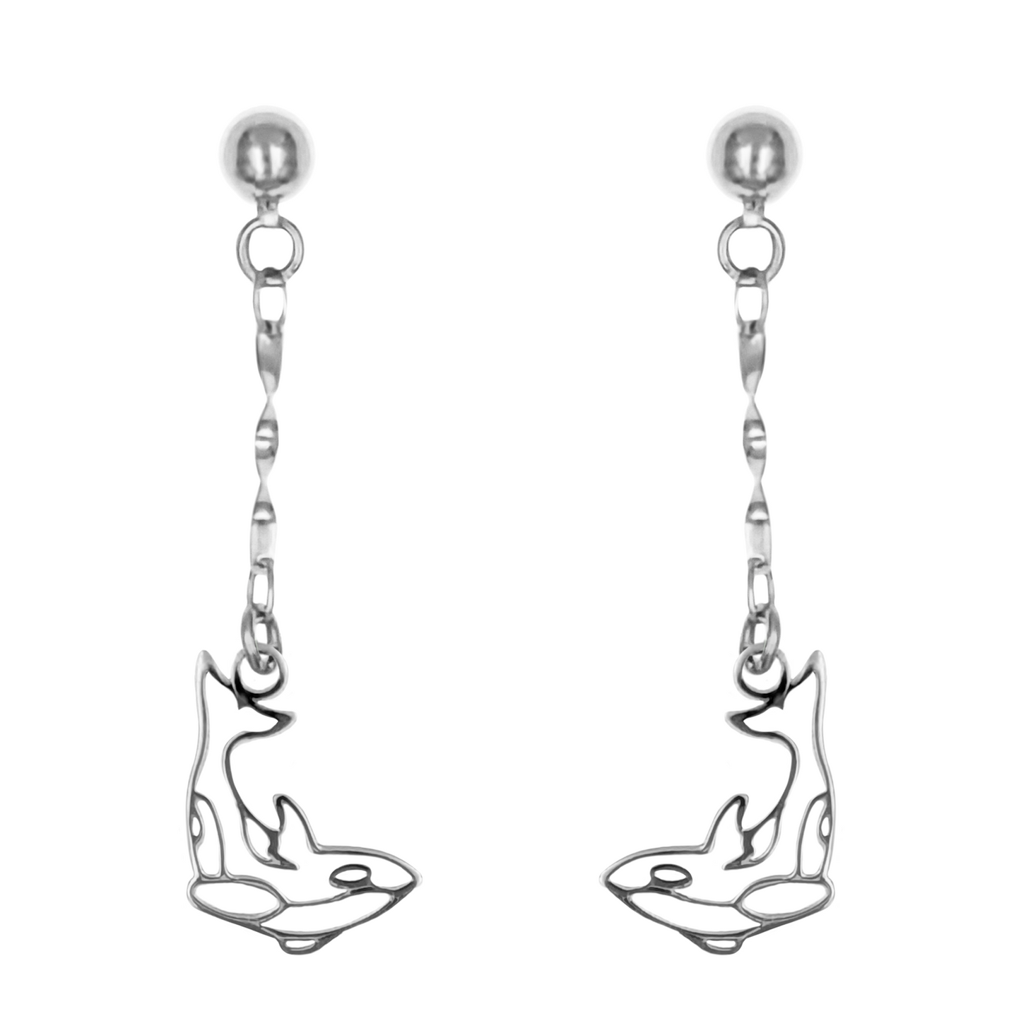 Orca Whale Z04-C Earrings