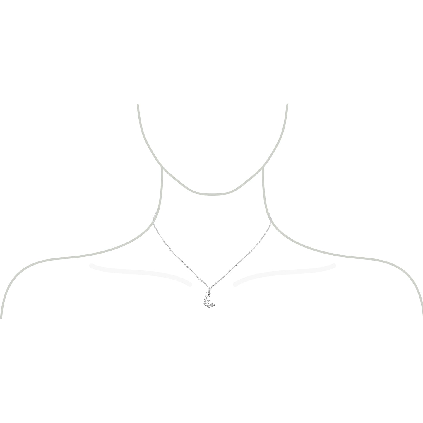 Orca Whale Z04-A Necklace