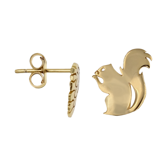 Squirrel & Pinecone Z06-C Earrings